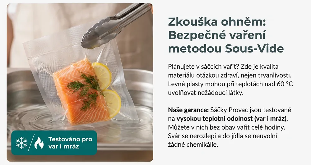 varné vakuovací sáčky sous-vide
