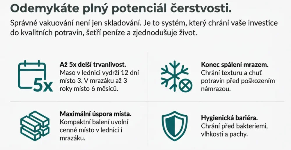 výhody vakuovacích sáčků